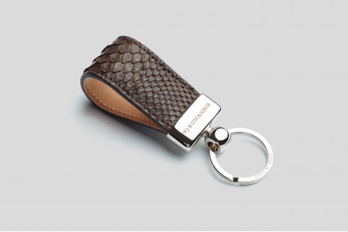 Python leather keychain