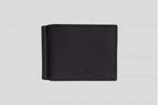 Compact leather wallet